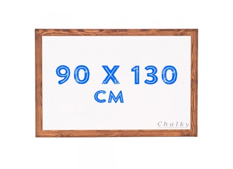 Chalky Beyaz Yazı Tahtası Ahşap Çerçeveli 90x130 cm